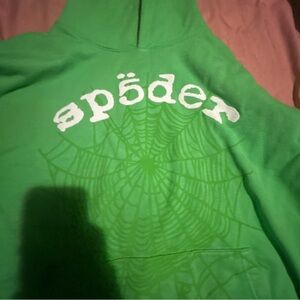Green Sp5der Hoodie